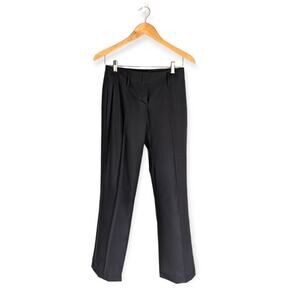 Hugo Boss Black Teresa Virgin Wool Blend Mid Rise Trousers Size Women's 2